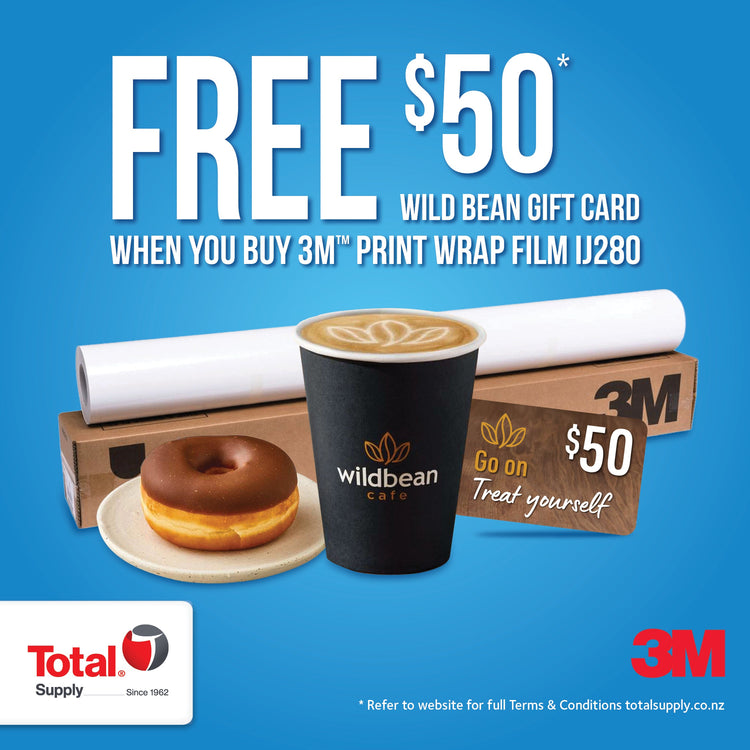Free $50 Wild Bean Gift Card when you buy 3M IJ280