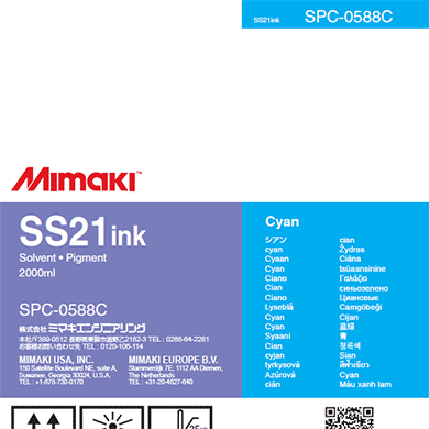 Mimaki SS21 Ink Solvent Cyan