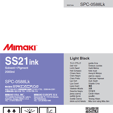 Mimaki SS21 Ink Solvent Light Black