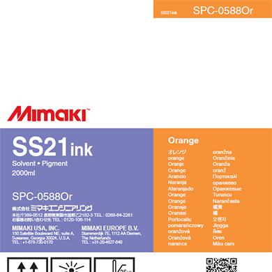 Mimaki SS21 Ink Solvent Orange