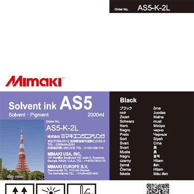 Mimaki AS5 Ink Solvent Black